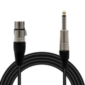 MAGİCVOİCE LD379B 6.3 MM MONO ERKEK + CANON DİŞİ 20 METRE MİK ARA KABLO - 1
