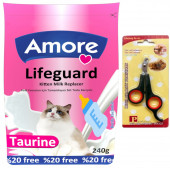 Yavru Kedi Süt Tozu 240gr Kitten Milk LifeGuard Biberon Tırnak Makası - 1
