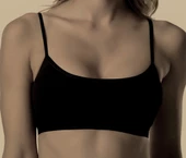 ASM1159 Kadın Gri Crop Elit Hayatlar Penye Büstieri - 7