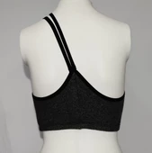 ASM1159 Kadın Gri Crop Elit Hayatlar Penye Büstieri - 6