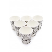 7 Oz 1 Koli (3000 Adet) Coffee Desen Kağıt Karton Bardak - 5