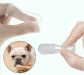 Evcil Hayvan Kedi Köpek Parmağa Takılan Diş Kaşıma Fırçası - 1