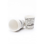 7 Oz 1 Koli (2500 Adet) Coffee Desen Kağıt Karton Bardak - 2