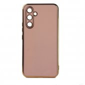 KNY Samsung Galaxy A54 Kılıf Parlak Kenarlı Laser Bark Silikon Rose Gold - 1