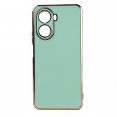 KNY Huawei Nova 10 SE Kılıf Parlak Kenarlı Laser Bark Silikon Turkuaz - 1