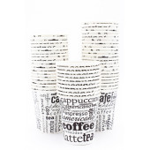 7 Oz 1 Koli (1000 Adet) Coffee Desen Kağıt Karton Bardak - 7