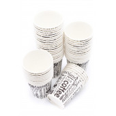 7 Oz 1 Koli (50 Adet) Coffee Desen Kağıt Karton Bardak - 3