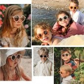 Renkli Yuvarlak Çocuk Gözlüğü 3- 8 Yaş  Siyah - 3