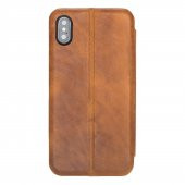 Bouletta Apple iPhone XS Max Uyumlu Deri Kapaklı Kılıf SFB V18 - 3