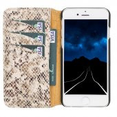 Apple iPhone 6-6s Uyumlu Deri Cüzdanlı Kılıf WC Y3 - 1