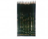 Fatih FATİH TEKNİK ÇİZİM RESİM KALEMİ SETİ 3B ,4B , 3h , 8h Dereceli Kalem Siyah 12 Adet (1 Düzine) - 1