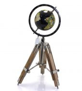 Tripod Standlı Dönen Dekoratif Dünya YerKüre Harita Hediyelik - 1