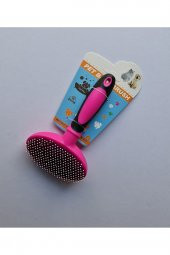 Evcil Hayvan Fırçası Kedi Köpek Tüy Toplayıcı Tarak Pembe - 1