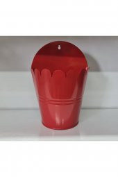 Metal Duvar Panosu Çiçeklik Kırmızı 26x18x9 cm - 1