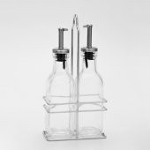 2li Metal Standlı Cam Yağlık Sirkelik Seti 2x200 Ml - 1