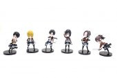 Silikon Anime Figür 6’lı Set Dekoratif Hediyelik - 1