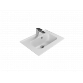 Turkuaz Seramik Cerastyle Blue Serisi 50 x 36 Cm Etajerli Lavabo - 1