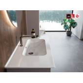Turkuaz Seramik Cerastyle Blue Serisi 50 x 36 Cm Etajerli Lavabo - 4