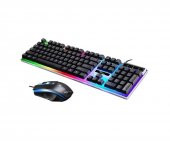Ally G21 Usb Led Işıklı Oyuncu Q Klavye Mouse Set thumbnail 1