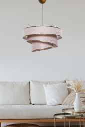 BURCUM ÖZEL SARKIT AVİZE Pembe - Gold - Yatak Odası - Salon - Oturma Odası - Mutfak - 1
