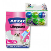 Yavru Kedi Süt Tozu LifeGuard 240gr Biberon ve 6lı Top Oyuncak - 1