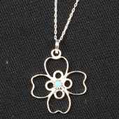 Yonca Formlu Kolye Ucu - 1