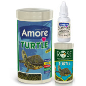 Amore Turtle Green Sticks 1000ml Rose 250ml Su Kaplumbağası Yemi ve Vitamin - 1