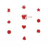 RedApple Şekilli Küçük Boy Delgeç/Şekilgeç 1,5 cm Güneş - 3