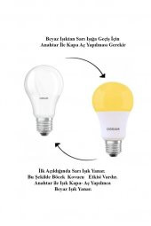 Osram LVCLA60 8W (60W) Sinek Kavucu Led Ampul Beyaz  - 6500K - 2