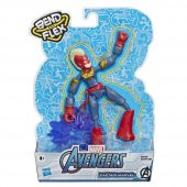 Hasbro Avengers Bendy Figüres Captain Marvel - 1