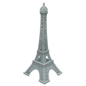 Metal Paris Eyfel Kulesi Beyaz Kristal Taşlı 18cm thumbnail 4
