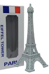 Metal Paris Eyfel Kulesi Beyaz Kristal Taşlı 18cm thumbnail 6