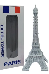 Metal Paris Eyfel Kulesi Beyaz Kristal Taşlı 18cm thumbnail 7