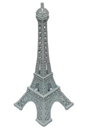 Metal Paris Eyfel Kulesi Beyaz Kristal Taşlı 18cm thumbnail 9