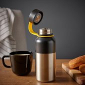 IKEA HETLEVRAD Termos - Paslanmaz Çelik - Siyah 0,5 lt - 2
