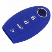 NİSSAN MAXIMA ALTIMA VERSA JUKE QASHqAİ X-TRAİL SİLİKON ANAHTAR KILIF (MAVİ) thumbnail 1