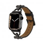 ​​​Apple Watch Ultra 49mm Kordon KRD-53 Deri Strap Kayış - 11
