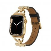 ​​​Apple Watch Ultra 49mm Kordon KRD-53 Deri Strap Kayış - 12