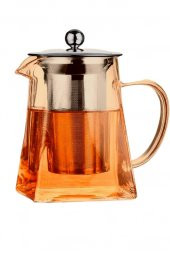 Çiftçiler Metal Süzgeçli Cam Demlik 950 ml Gold CIF1019 - 1