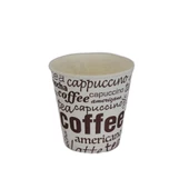 Karton Bardak 6.5 Oz Çay Kahve Sıcak Kağıt Otomat Bardağı 50Adet - 1
