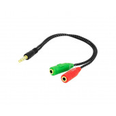 3.5mm Stereo (Erkek) to 2 x 3,5 mm Stereo (Dişi) Çevirici Kablo - 2