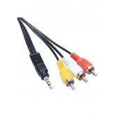 3.5mm Stereo (Erkek) to 3 x RCA (Erkek) Çevirici Kablo - 3