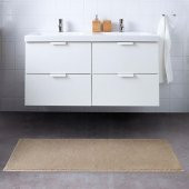Kaydırmaz Banyo Paspası Açık Bej Renk MeridyenDukkan 60x120 cm Banyo Tekstili - 4