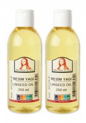 Keten Yağı 250 ml 2 Adet Resim Yağı Monalisa Rafine Bezir Yağı Yağlı Boya İncelticisi Yağlı Boya Yardımcı Malzemesi - 1
