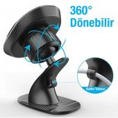 Coofbe Super Mıknatıs Torpido Üstü Araç Telefon Tutucu 360 Oynar Başlık 4X Mıknatıs Araç Tutucu - 4