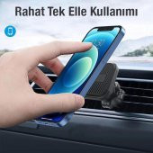 Coofbe Super 4X Güçlü Mıknatıslı Araç Tutucu Havalandırma Bölmesi Araç İçi Telefon Tutucu Oynar Başlık - 5