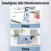 Coofbe Magsafe Uyumlu Telefon Tutucu İphone 14 13 12 Pro Max Stand Yüzük Tutucu İphone Masaüstü Stand - 2
