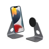 Coofbe Magsafe Uyumlu Masaüstü Stand İphone 12 13 14 Pro Max Stand Masaüstü Tutucu L tipi Masaüstü Stand thumbnail 5