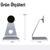 Coofbe Magsafe Uyumlu Masaüstü Stand İphone 12 13 14 Pro Max Stand Masaüstü Tutucu L tipi Masaüstü Stand thumbnail 9
