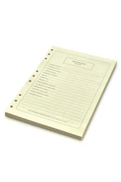 Heeton Organizer Yedeği Çizgili B5 A16 Organizer Yedeği - 1